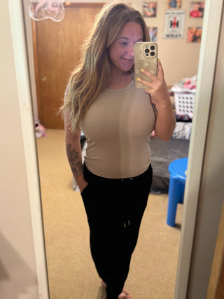 Hold Tight Tank Top in Mocha