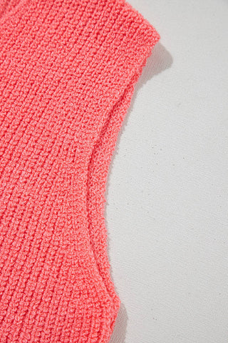 Lace-Up V-Neck Sweater Vest