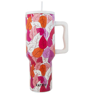 Fall Leaves Tumbler with Handle