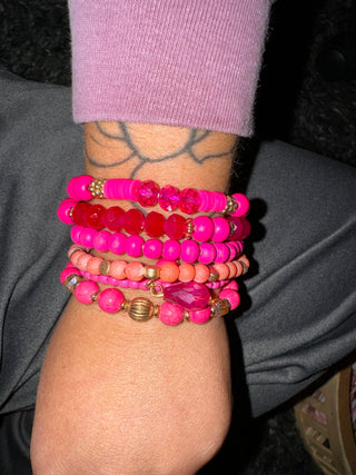 Pink Bracelet Set