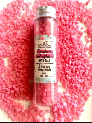 Travel Size Bath Salts -Strawberry|Raspberry