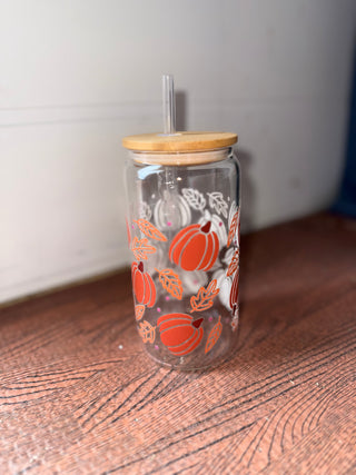Pumpkin Glass Cup