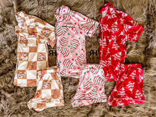 Womens Christmas Short Set