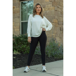 The Lilla - Black FLEECE Full length Leggings