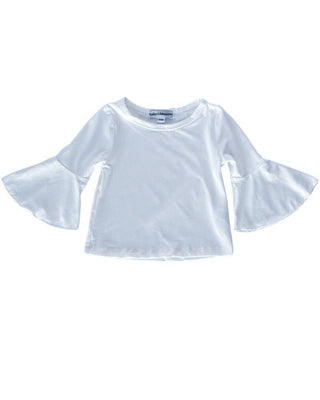 Liz Bell Sleeve Top - White