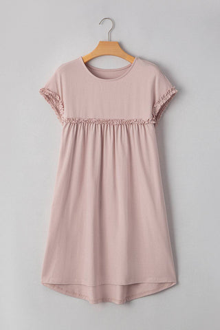 Kennedi Frilled Trim Loose Fit Mini Dress