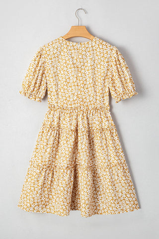 Charleigh Floral Short Sleeve Mini Dress