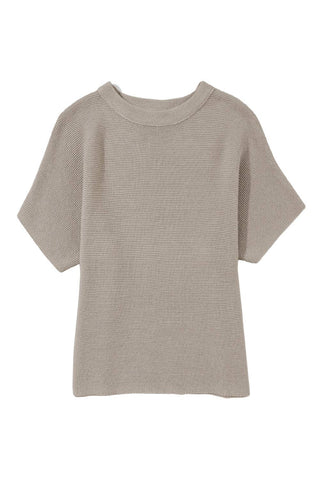 Mock Neck Batwing Sleeve Sweater